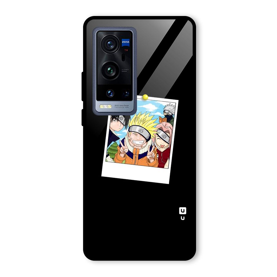 Team Kakashi Cute Glass Back Case for Vivo X60 Pro Plus