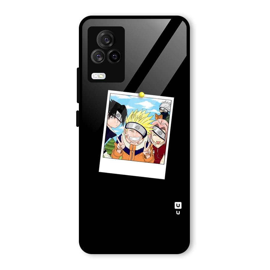 Team Kakashi Cute Glass Back Case for Vivo iQOO 7 Legend 5G