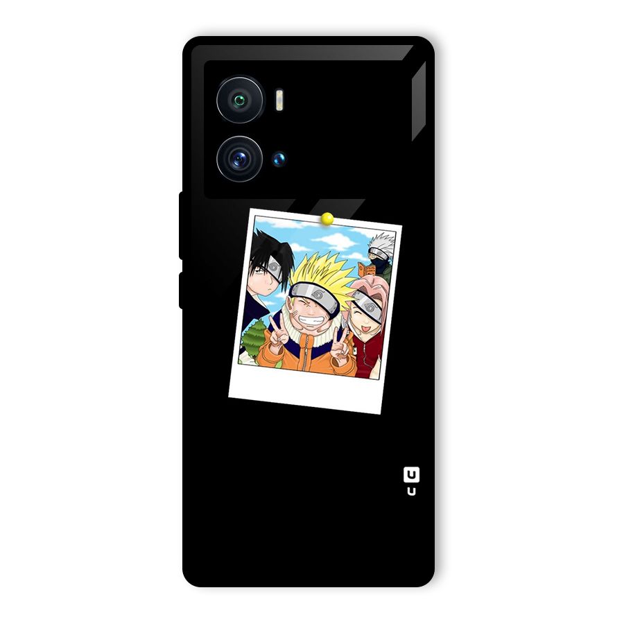 Team Kakashi Cute Glass Back Case for Vivo iQOO 9 Pro