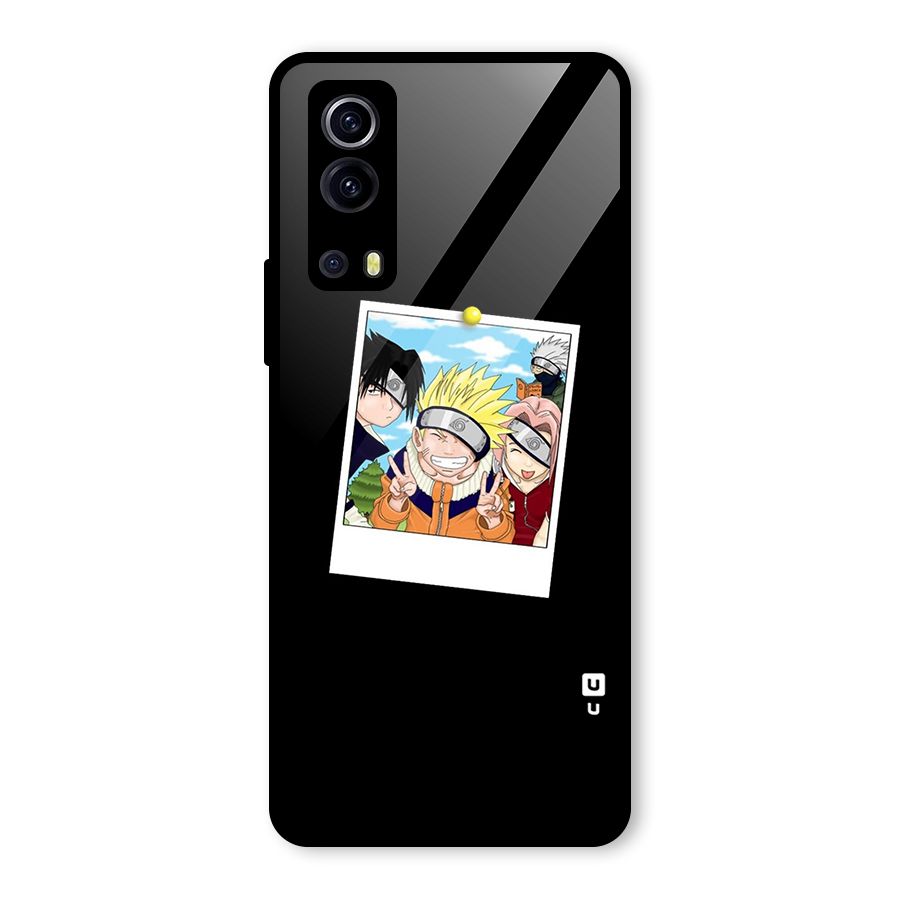 Team Kakashi Cute Glass Back Case for Vivo iQOO Z3