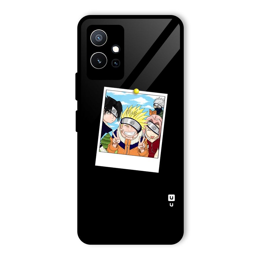 Team Kakashi Cute Glass Back Case for Vivo iQOO Z6