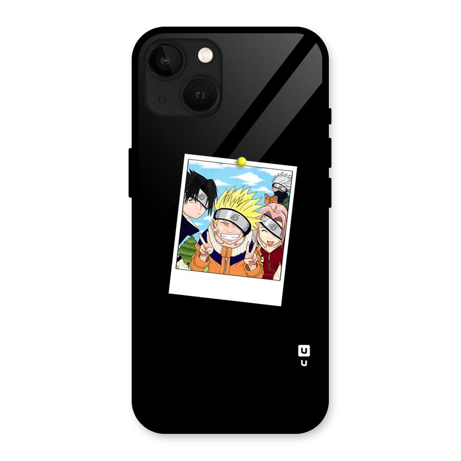 Team Kakashi Cute Glass Back Case for iPhone 13