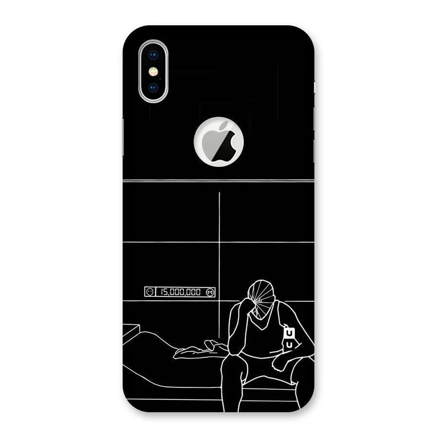 Teen Merits Back Case for iPhone X Logo Cut