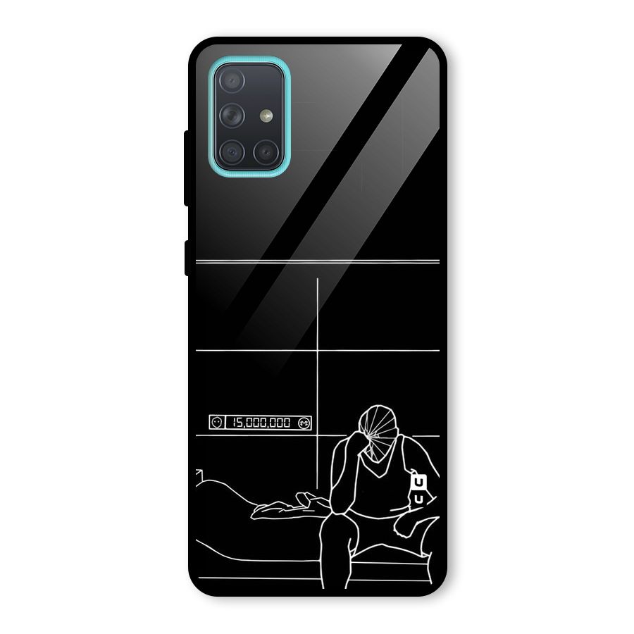 Teen Merits Glass Back Case for Galaxy A71