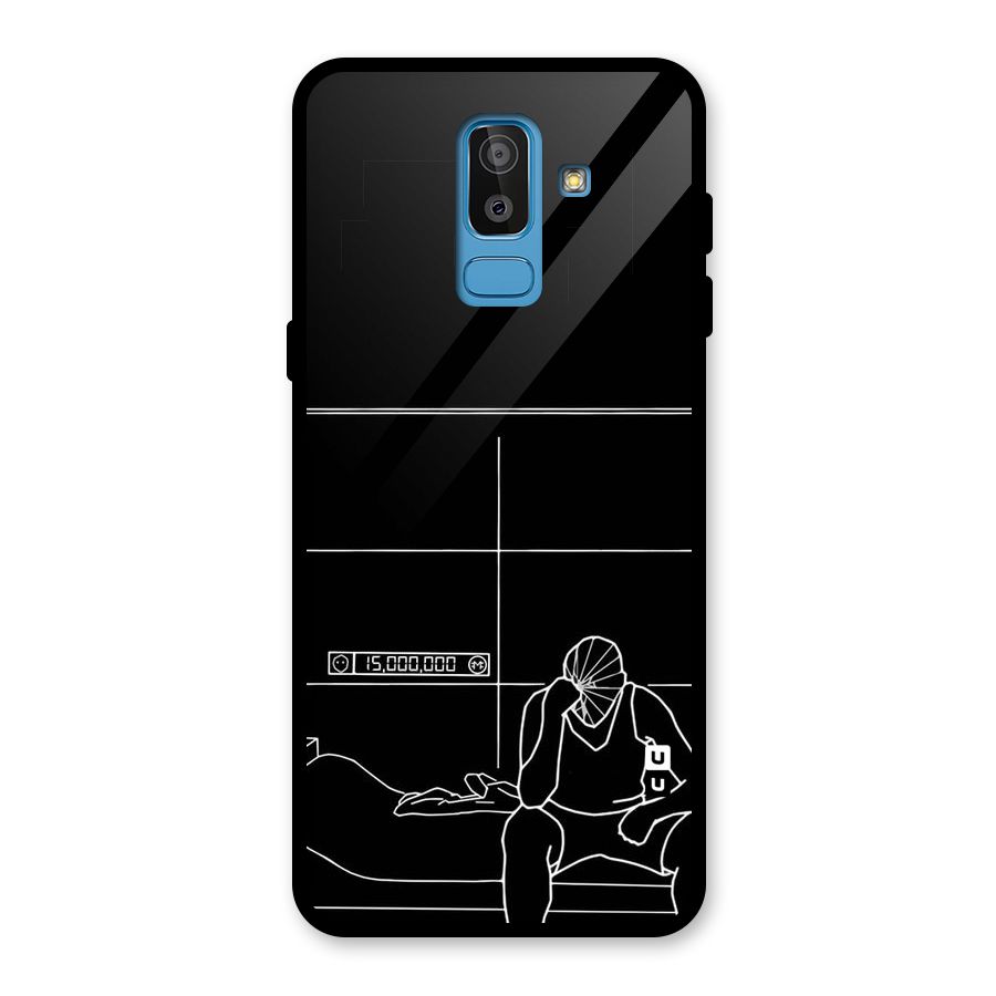 Teen Merits Glass Back Case for Galaxy J8