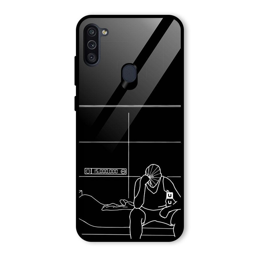 Teen Merits Glass Back Case for Galaxy M11