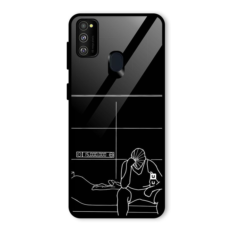 Teen Merits Glass Back Case for Galaxy M30s