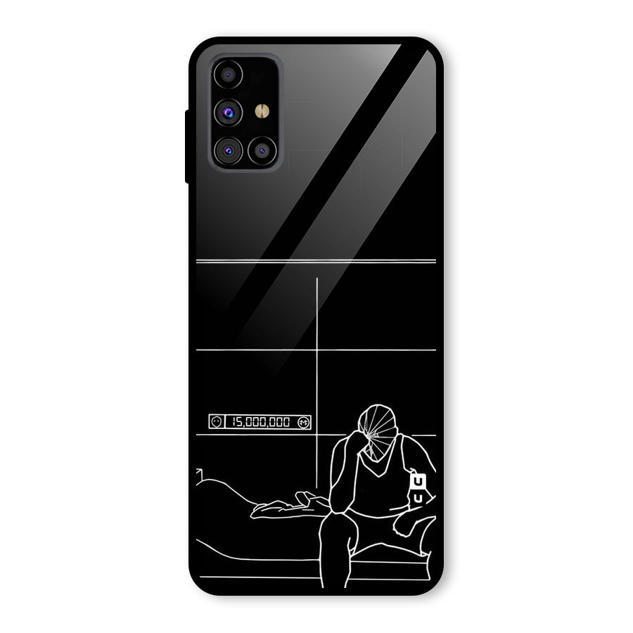 Teen Merits Glass Back Case for Galaxy M31s