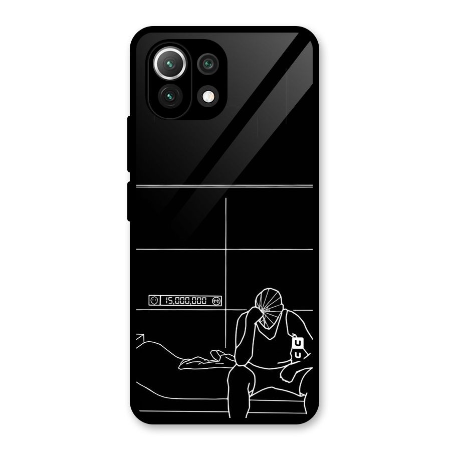 Teen Merits Glass Back Case for Mi 11 Lite NE 5G
