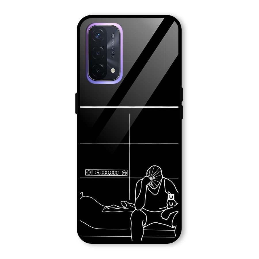 Teen Merits Glass Back Case for Oppo A74 5G