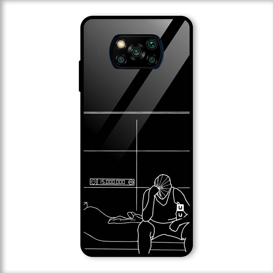 Teen Merits Glass Back Case for Poco X3