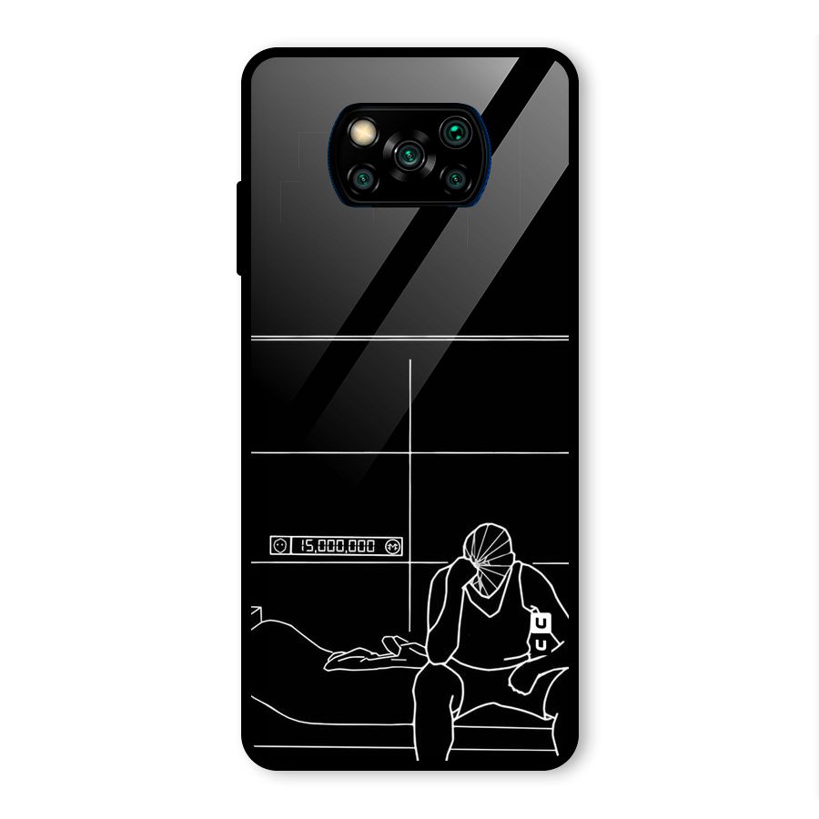 Teen Merits Glass Back Case for Poco X3 Pro
