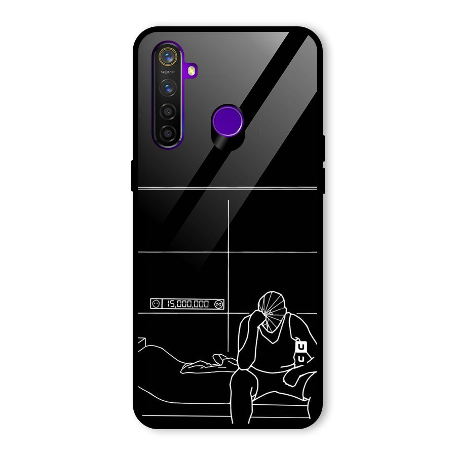 Teen Merits Glass Back Case for Realme 5 Pro