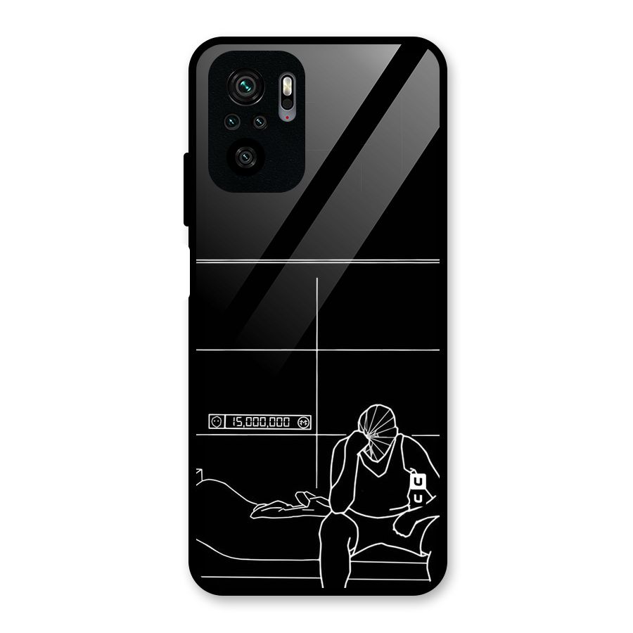 Teen Merits Glass Back Case for Redmi Note 10S
