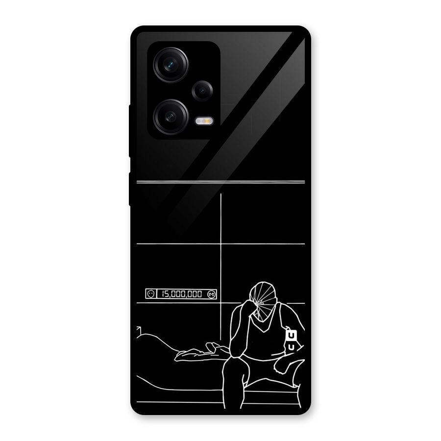 Teen Merits Glass Back Case for Redmi Note 12 Pro