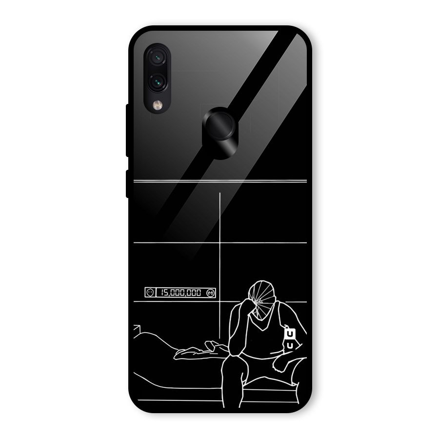 Teen Merits Glass Back Case for Redmi Note 7S