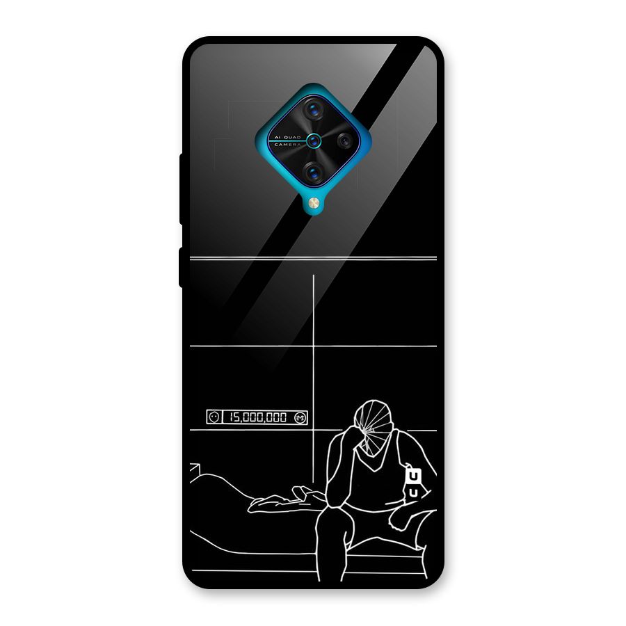 Teen Merits Glass Back Case for Vivo S1 Pro