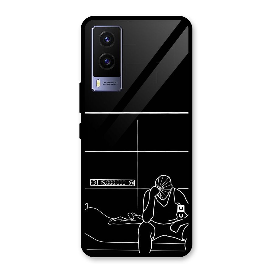 Teen Merits Glass Back Case for Vivo V21e 5G