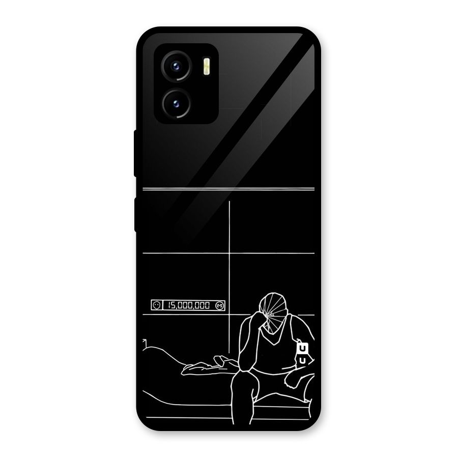 Teen Merits Glass Back Case for Vivo Y15s