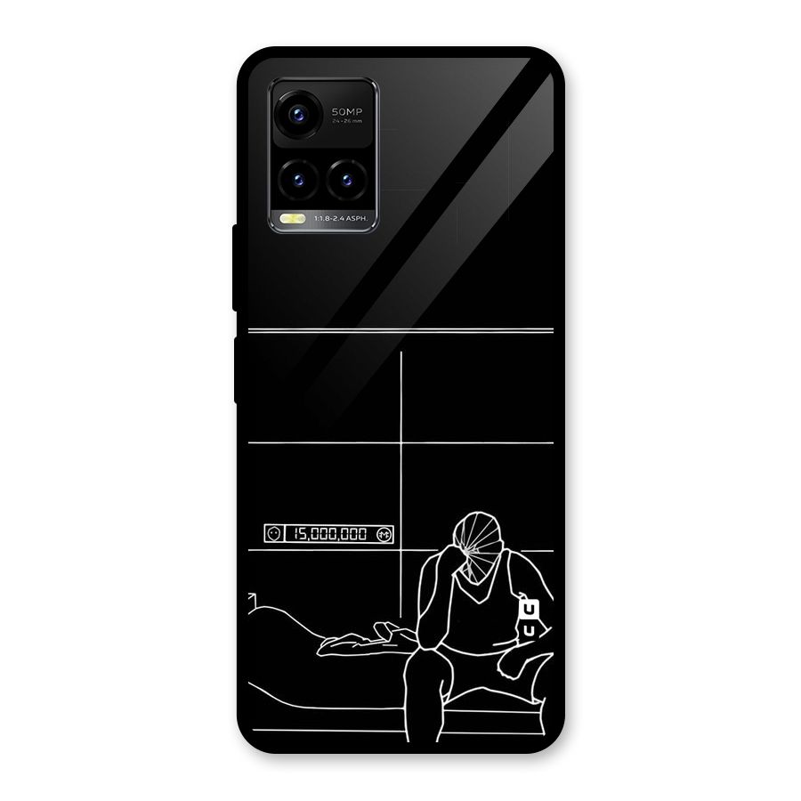 Teen Merits Glass Back Case for Vivo Y21T