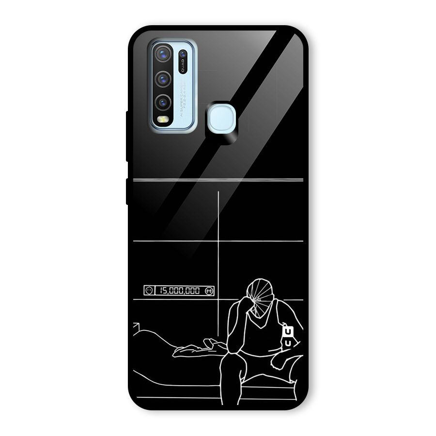 Teen Merits Glass Back Case for Vivo Y30