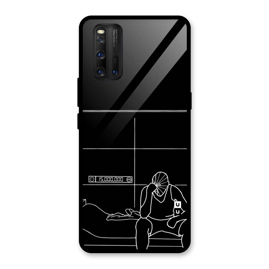 Teen Merits Glass Back Case for Vivo iQOO 3