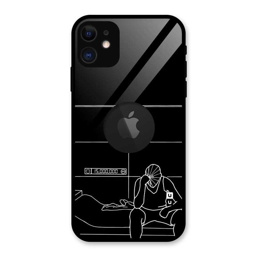 Teen Merits Glass Back Case for iPhone 11 Logo Cut