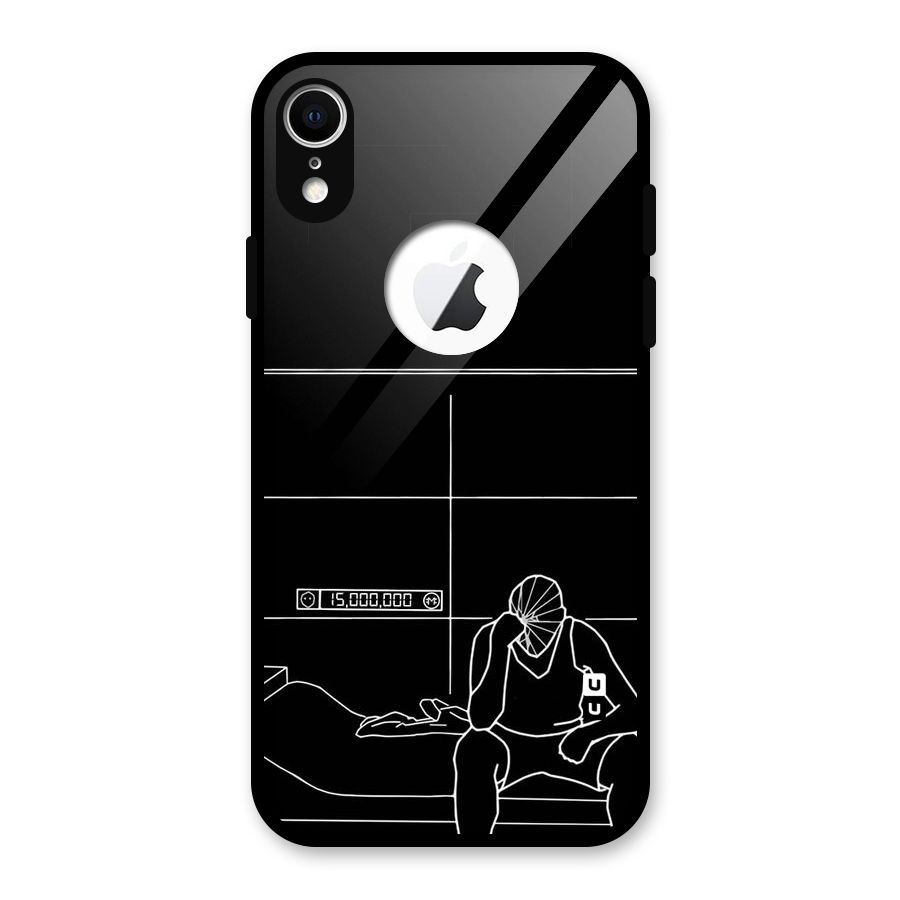 Teen Merits Glass Back Case for iPhone XR Logo Cut
