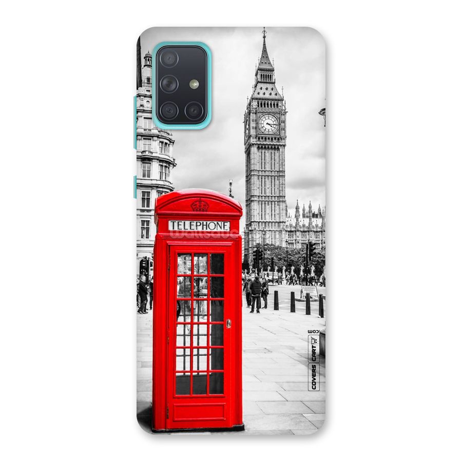 Telephone Booth Back Case for Galaxy A71