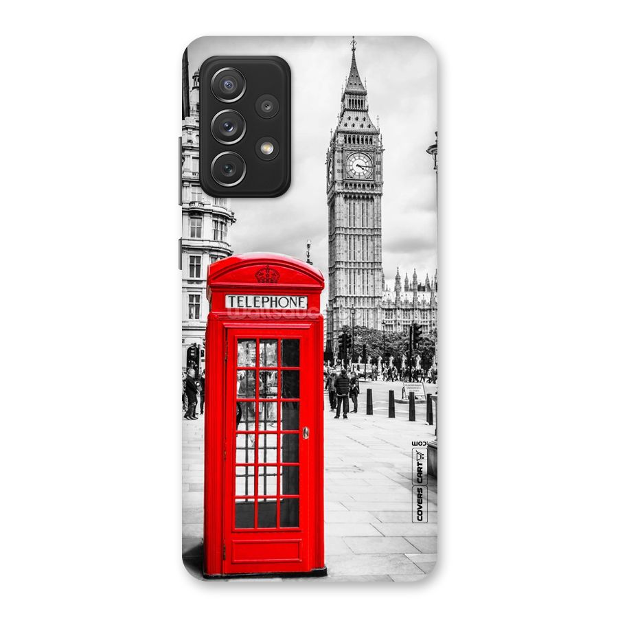 Telephone Booth Back Case for Galaxy A72