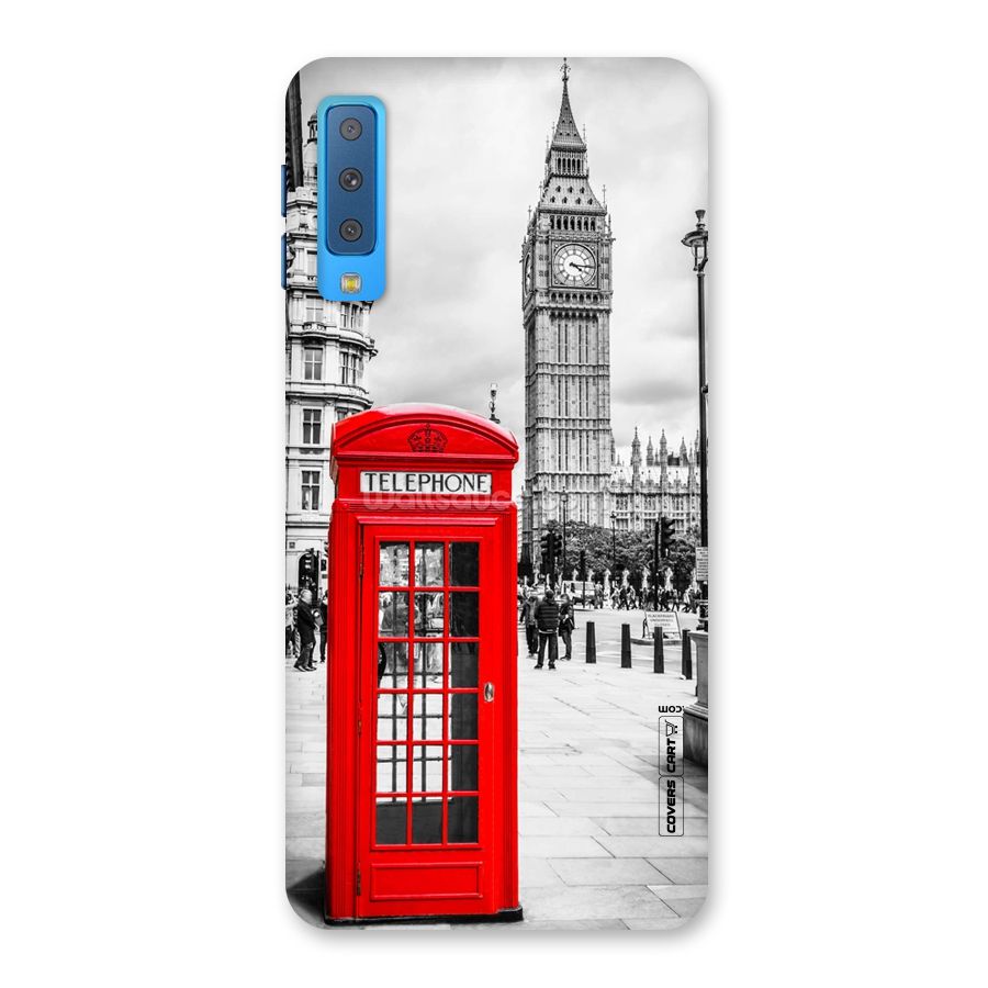 Telephone Booth Back Case for Galaxy A7 (2018)