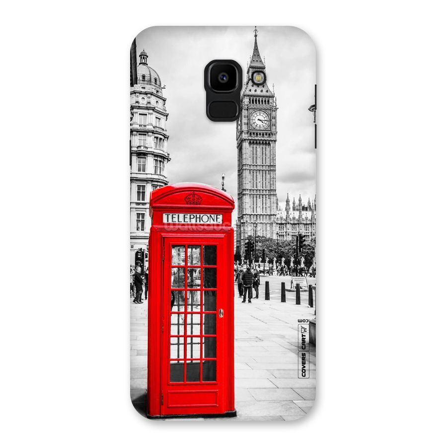 Telephone Booth Back Case for Galaxy J6