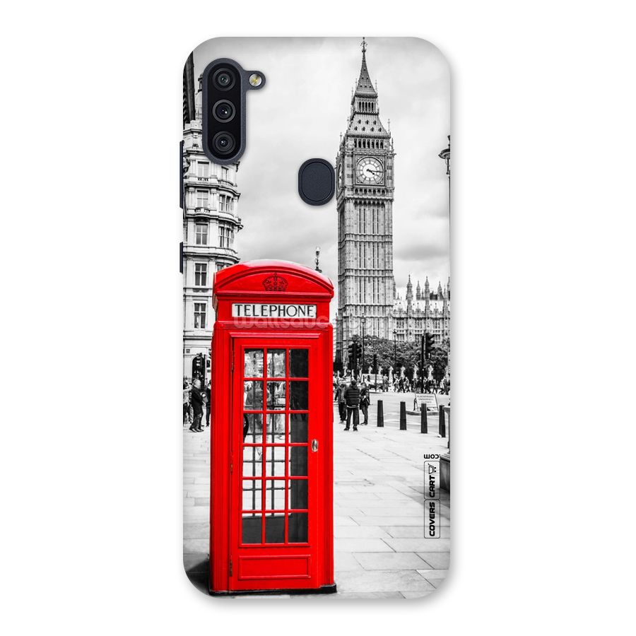 Telephone Booth Back Case for Galaxy M11