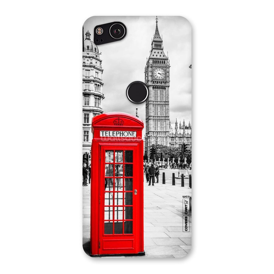 Telephone Booth Back Case for Google Pixel 2