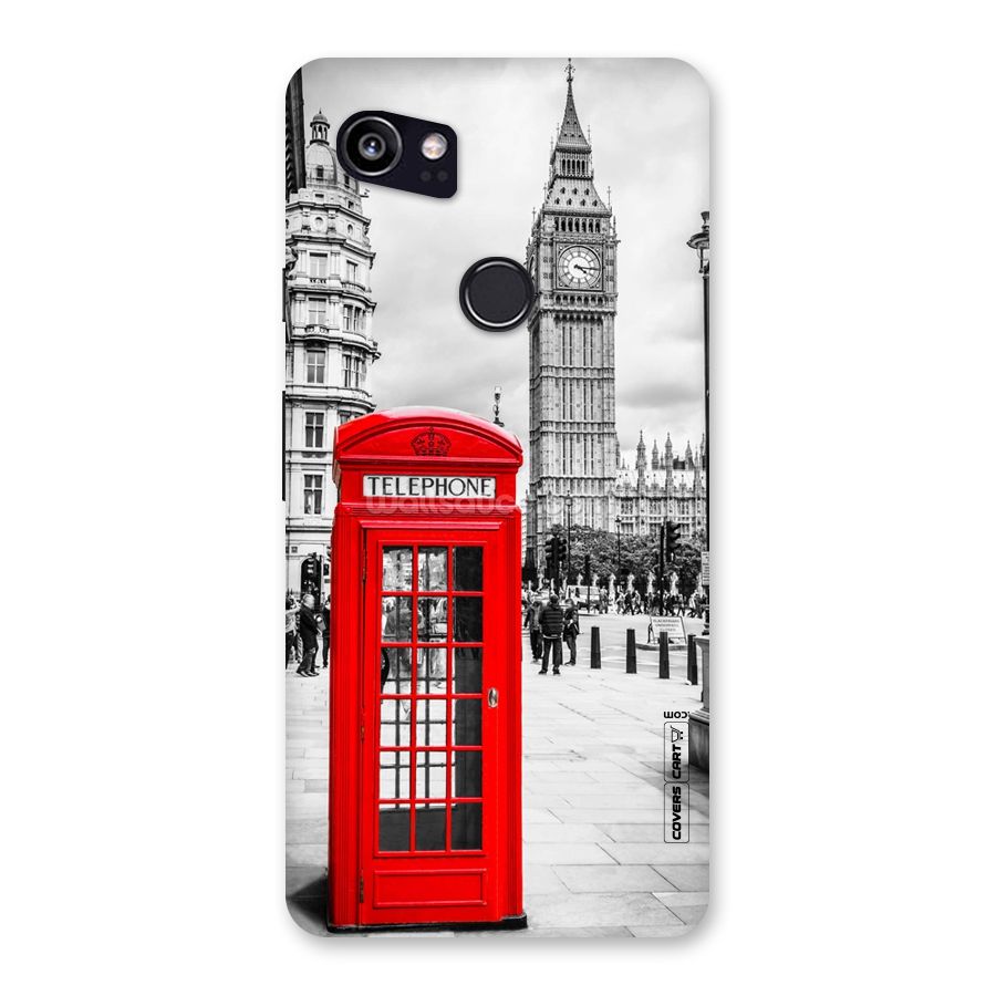 Telephone Booth Back Case for Google Pixel 2 XL