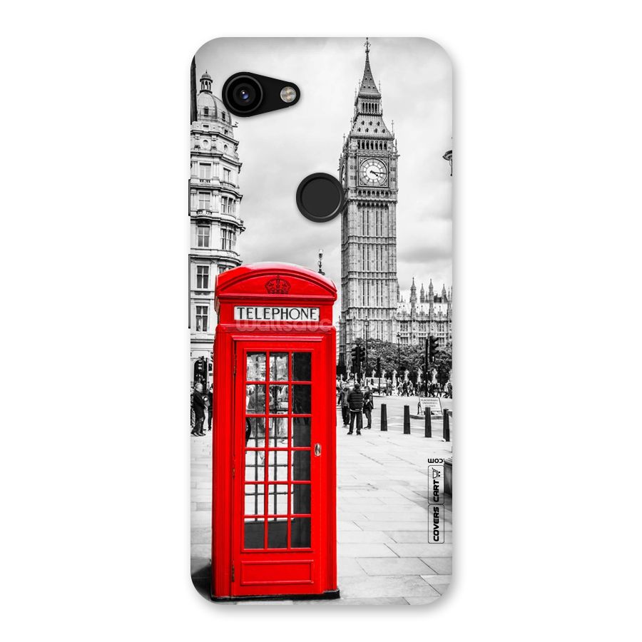 Telephone Booth Back Case for Google Pixel 3a