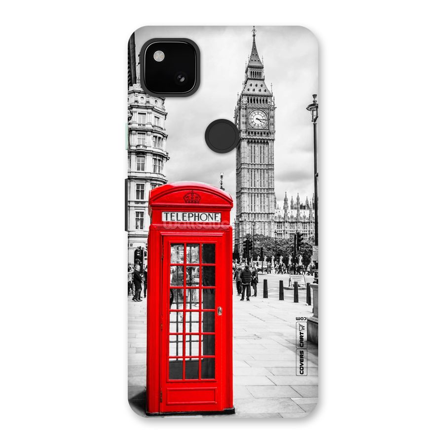 Telephone Booth Back Case for Google Pixel 4a
