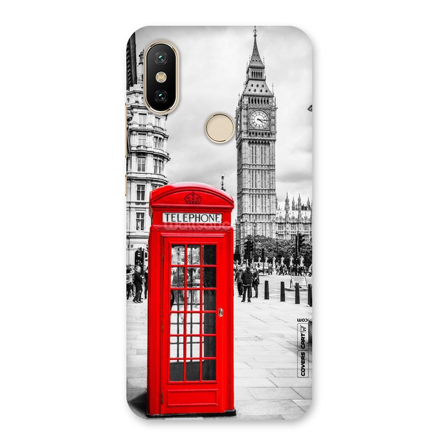 Telephone Booth Back Case for Mi A2