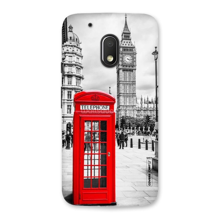 Telephone Booth Back Case for Moto G4 Play