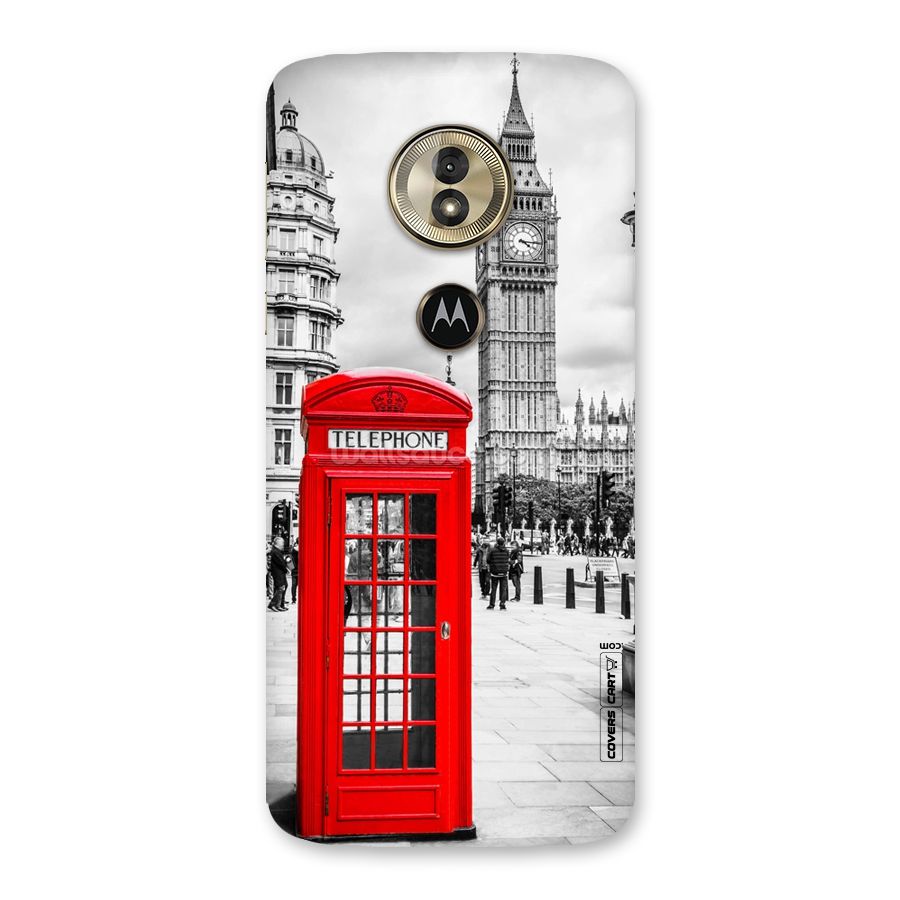 Telephone Booth Back Case for Moto G6 Play