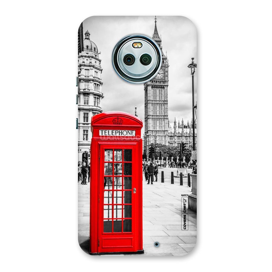 Telephone Booth Back Case for Moto X4