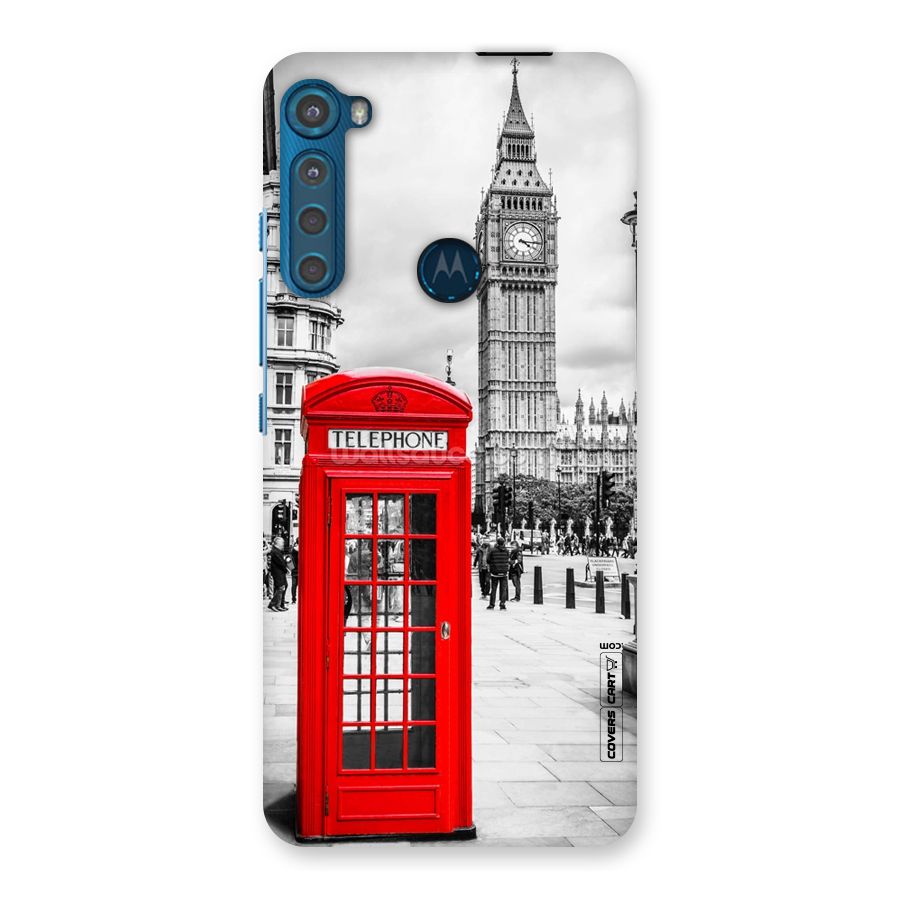 Telephone Booth Back Case for Motorola One Fusion Plus
