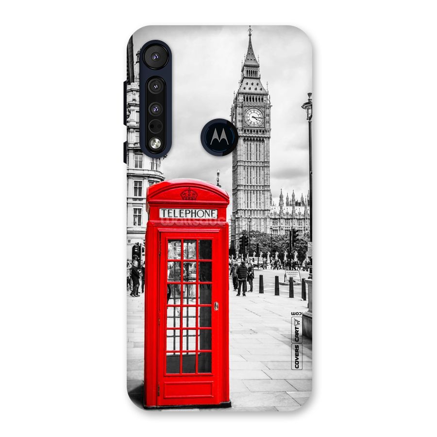 Telephone Booth Back Case for Motorola One Macro