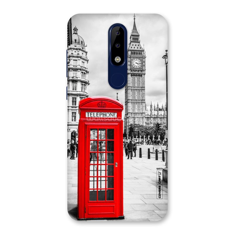 Telephone Booth Back Case for Nokia 5.1 Plus