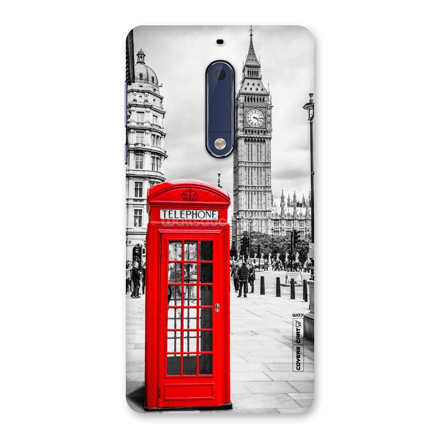 Telephone Booth Back Case for Nokia 5