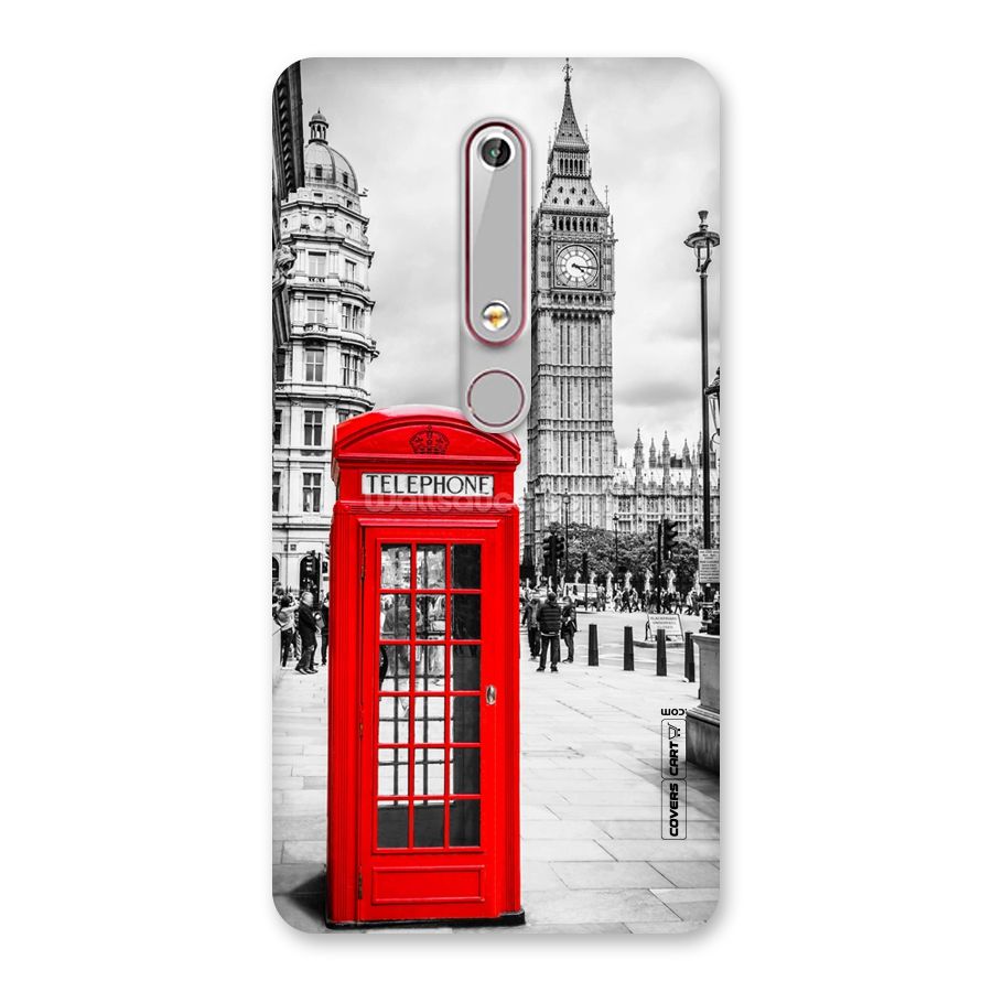 Telephone Booth Back Case for Nokia 6.1