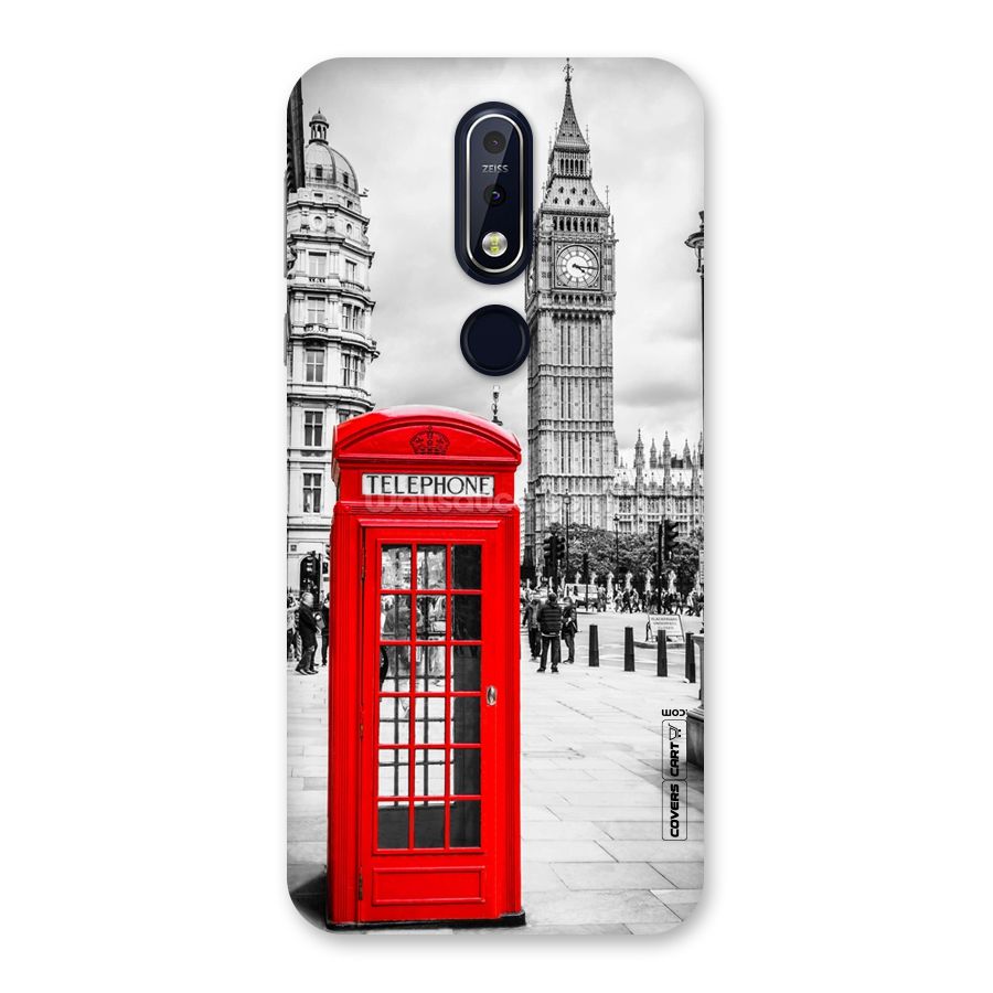 Telephone Booth Back Case for Nokia 7.1