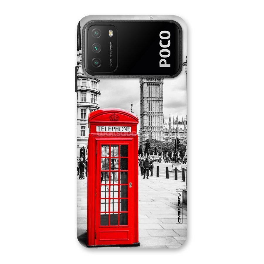 Telephone Booth Back Case for Poco M3