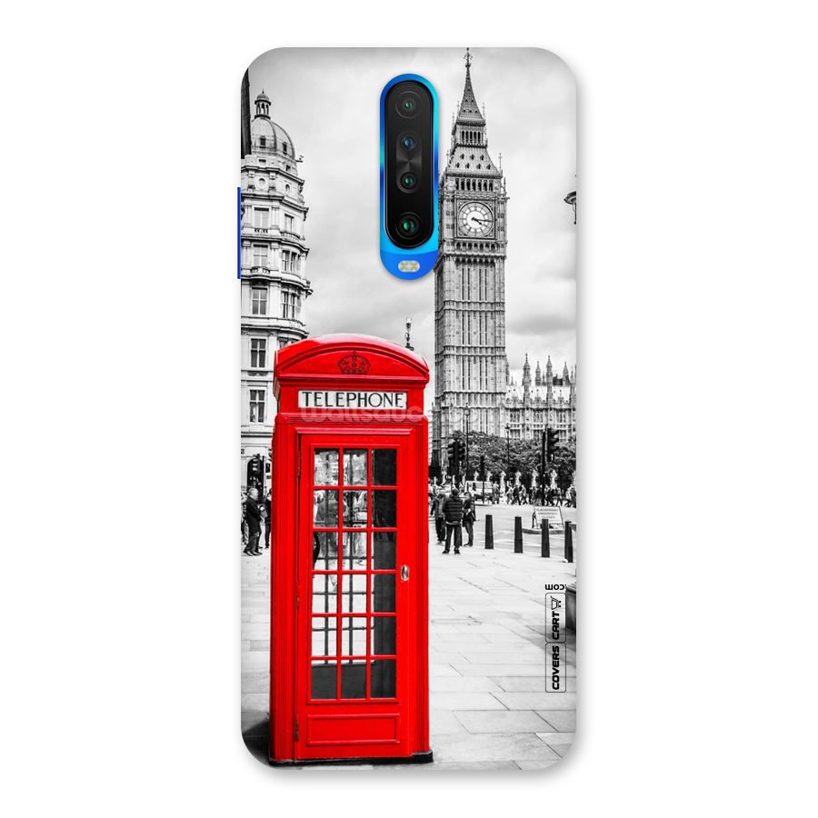 Telephone Booth Back Case for Poco X2