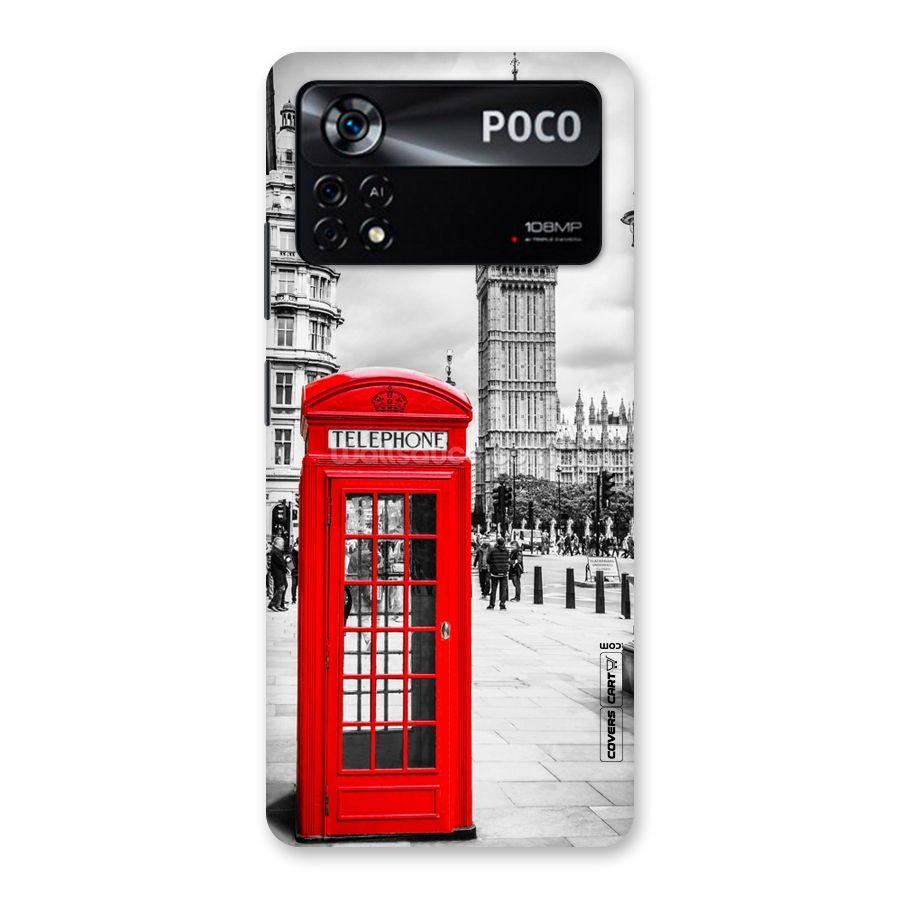 Telephone Booth Back Case for Poco X4 Pro 5G